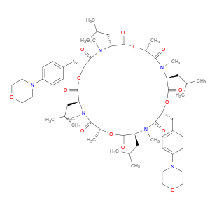 Cyclo(.α.R)-.α.-hydroxy-4-(4-morpholinyl)benzenepropanoyl-N-methyl-L-leucyl-(2R)-2-hydroxypropanoy…