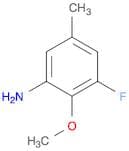 Benzenamine,  3-fluoro-2-methoxy-5-methyl-