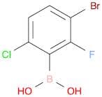 3-Bromo-6-chloro-2-fluorophenylboronicacid