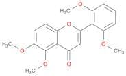 4H-1-Benzopyran-4-one, 2-(2,6-dimethoxyphenyl)-5,6-dimethoxy-