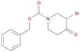 1-Piperidinecarboxylic acid, 3-broMo-4-oxo-, phenylMethyl ester
