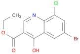 Ethyl 6-bromo-8-chloro-4-hydroxy-quinoline-3-carboxylate