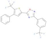 5-[4-Phenyl-5-(trifluoromethyl)-2-thienyl]-3-[3-(trifluoromethyl)phenyl]-1,2,4-oxadiazole