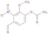 4-Formyl-2-methoxy-3-nitrophenyl acetate