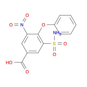 BUMETANIDE RELATED COMPOUND B (25 MG) (3-NITRO-4-PHENOXY-5-SULFAMOYLBENZOIC ACID)