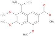 2-Naphthalenecarboxylic acid, 4,6,7-trimethoxy-8-(1-methylethyl)-, methyl ester