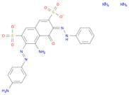 Ammonium (E)-5-amino-6-((E)-(4-aminophenyl)diazenyl)-4-oxo-3-(2-phenylhydrazono)-3,4-dihydronaphth…
