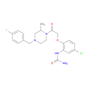 Urea, N-[5-chloro-2-[2-[(2R)-4-[(4-fluorophenyl)Methyl]-2-Methyl-1-piperazinyl]-2-oxoethoxy]phenyl…