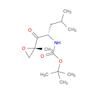 Carbamic acid, N-[(1S)-3-methyl-1-[[(2S)-2-methyl-2-oxiranyl]carbonyl]butyl]-, 1,1-dimethylethyl e…