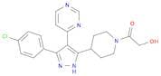 3-[N-(2-Hydroxyacetyl)-4-piperidyl]-4-(4-pyrimidinyl)-5-(4-chlorophenyl)pyrazole