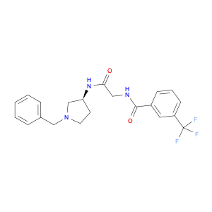 (S)-N-(2-((1-benzylpyrrolidin-3-yl)amino)-2-oxoethyl)-3-(trifluoromethyl)benzamide