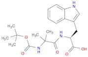 (S)-2-(2-((tert-butoxycarbonyl)amino)-2-methylpropanamido)-3-(1H-indol-3-yl)propanoic acid