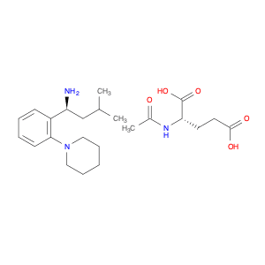 (S,S')-3-Methyl-1-(2-piperidinophenyl)butylamine, n-acetyl-glutamate salt