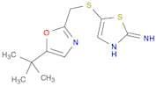 5-{[(5-tert-butyl-1,3-oxazol-2-yl)methyl]sulfanyl}-1,3-thiazol-2-amine