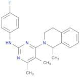 4-​(3,​4-​Dihydro-​1-​methyl-​2(1H)​-​isoquinolinyl)​-​N-​(4-​fluorophenyl)​-​5,​6-​dimethyl-​2-​p…