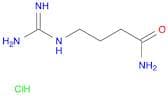 4-carbamimidamidobutanamide hydrochloride