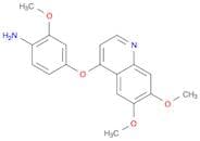 4-((6,7-Dimethoxyquinolin-4-yl)oxy)-2-methoxyaniline