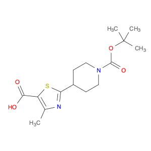 4-Methyl-2-[1-(tert-butoxycarbonyl)piperid-4-yl]-1,3-thiazole-5-carboxylic acid