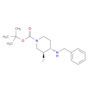 rel-(3R,4R)-4-Benzylamino-1-[tert-butoxycarbonyl]-3-fluoropiperidine