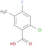 2-Chloro-4-fluoro-5-methyl-benzoic acid