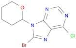 8-Bromo-6-chloro-9-(tetrahydro-2H-pyran-2-yl)-9H-purine