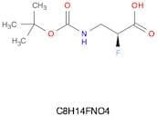 Propanoic acid, 3-[[(1,1-dimethylethoxy)carbonyl]amino]-2-fluoro-, (2S)- (9CI)