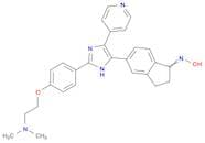 5-[2-[4-[2-(Dimethylamino)ethoxy]phenyl]-5-(4-pyridinyl)-1H-imidazol-4-yl]-2,3-dihydro-1H-inden-1-…