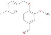 4-[(4-Fluorobenzyl)oxy]-3-methoxybenzenecarbaldehyde