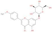 5-Hydroxy-2-(4-methoxyphenyl)-7-(((2S,3R,4S,5R,6R)-3,4,5-trihydroxy-6-(hydroxymethyl)tetrahydro-2H…