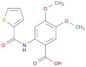 4,5-Dimethoxy-2-(thiophene-2-carboxamido)benzoic acid