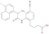 4-Cyano-2-[[2-(4-fluoro-1-naphthalenyl)-1-oxopropyl]amino]Benzenebutanoic  acid