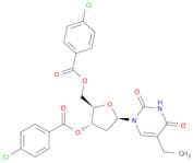 Uridine, 2′-deoxy-5-ethyl-, 3′,5′-bis(4-chlorobenzoate)