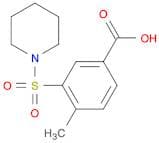 4-Methyl-3-(piperidine-1-sulfonyl)benzoic acid