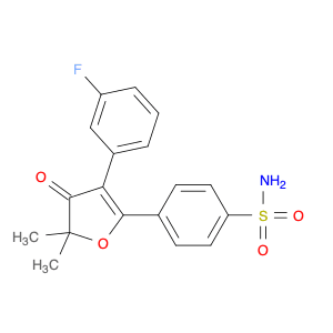 4-(3-(3-Fluorophenyl)-5,5-dimethyl-4-oxo-4,5-dihydrofuran-2-yl)benzenesulfonamide