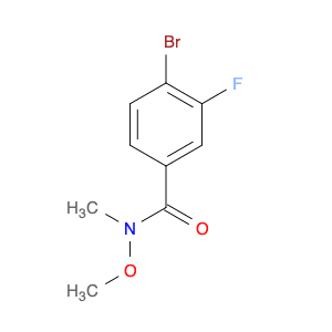 4-Bromo-3-fluoro-N-methoxy-N-methyl-benzamide