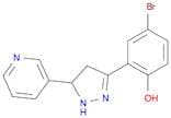 4-Bromo-2-(5-pyridin-3-yl-4,5-dihydro-1H-pyrazol-3-yl)phenol
