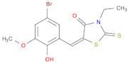 (5E)-5-(5-bromo-2-hydroxy-3-methoxybenzylidene)-3-ethyl-2-thioxo-1,3-thiazolidin-4-one
