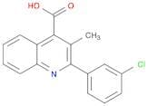 2-(3-Chlorophenyl)-3-methylquinoline-4-carboxylic acid