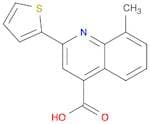 8-Methyl-2-thien-2-ylquinoline-4-carboxylic acid