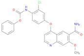 Phenyl (4-((6-carbamoyl-7-methoxyquinolin-4-yl)oxy)-2-chlorophenyl)carbamate