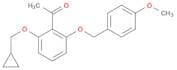 1-[2-(Cyclopropylmethoxy)-6-[(4-methoxyphenyl)methoxy]phenyl]ethanone