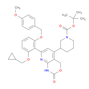 1-Piperidinecarboxylic acid, 3-[7-[2-(cyclopropylmethoxy)-6-[(4-methoxyphenyl)methoxy]phenyl]-1,4-…