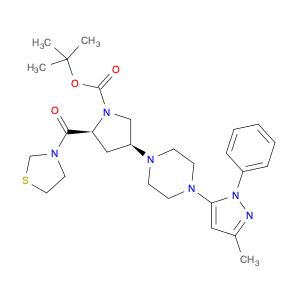 (2S,4S)-4-[4-(3-Methyl-1-phenyl-1H-pyrazol-5-yl)-1-piperazinyl]-2-(3-thiazolidinylcarbonyl)-1-pyrr…