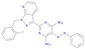 2-(1-(2-Fluorobenzyl)-1H-pyrazolo[3,4-b]pyridin-3-yl)-5-(phenyldiazenyl)pyrimidine-4,6-diamine