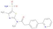 N-[5-(Aminosulfonyl)-4-methyl-1,3-thiazol-2-yl]-N-methyl-2-[4-(2-pyridinyl)phenyl]acetamide