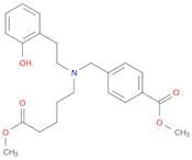 Benzoic acid,4-[[[2-(2-hydroxyphenyl)ethyl](5-methoxy-5-oxopentyl)amino]methyl]-, methyl ester