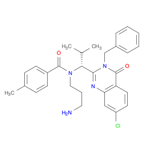 (R)-N-(3-aminopropyl)-N-(1-(3-benzyl-7-chloro-4-oxo-3,4-dihydroquinazolin-2-yl)-2-methylpropyl]-4-…