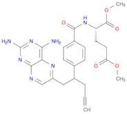 L-Glutamic acid, N-[4-[1-[(2,4-diamino-6-pteridinyl)methyl]-3-butyn-1-yl]benzoyl]-, 1,5-dimethyl e…