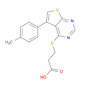 3-{[5-(4-Methylphenyl)thieno[2,3-d]pyrimidin-4-yl]sulfanyl}propanoic acid