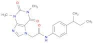 2-(1,3-Dimethyl-2,6-dioxo-1,2,3,6-tetrahydro-7H-purin-7-yl)-N-[4-(1-methylpropyl)phenyl]acetamide
